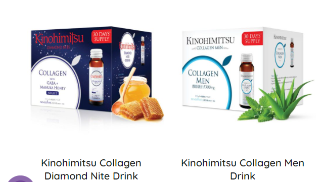 Kinohimitsu collagen drink nước uống đẹp da, tiện lợi nhanh chóng